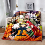 Naruto antklodė Auk&scaron;tos kokybės flanelinis &scaron;iltas mink&scaron;tas pliu&scaron;as ant sofos lovos antklodė, tinka oro kondicionavimo antklodė. 150x200cm