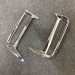 Exterior Styling For Toyota Noah Voxy 2014-2018 Chrome Side Rear Tail Fog Lamp Cover Trim Car Back Fog light Protector gray