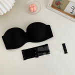 Seksualios liemenėlės be petne&scaron;ėlių moteri&scaron;kos belaidės apyrankės Mink&scaron;ti moteri&scaron;ki apatiniai moteri&scaron;ki besiūliai liemenėlės Nematoma liemenėlė su 2 vnt petne&scaron;ėlėmis YSL A juoda