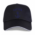 Nauja juokinga beisbolo kepuraitė Unisex Captain Anchor Navy Jūrų jūros vandenyno burlaivio jūrų paplūdimys