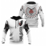 Naujas rudens vyri&scaron;kas gobtuvas su vilku spausdinti 3D megztiniai Miesto madingi universalūs negabaritinių vir&scaron;utiniai drabužiai Poleron drabužiai su gobtuvu Vyri&scaron;ki drabužiai