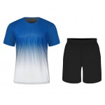 Vyri&scaron;ki gradiento spausdinimo mar&scaron;kinėlių rinkiniai Madingi gatvės drabužiai Dideli laisvi mar&scaron;kinėliai, kvėpuojantys, mink&scaron;ti trumpomis rankovėmis ir &scaron;ortai Vasaros naujovė 2XL