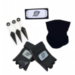 Scione Hatake Kakashi Kunai rinkiniai pir&scaron;tinės Galvos juosta Shuriken ginklas Ninja Anime animacinių filmų Cosplay rekvizitai