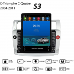 Android Carplay Car Radio Tesla vertikalus ekranas skirtas Citroen C4 C-Triomphe C-Quatre 2004-2011 GPS Navigator Multimedia Video Player 2+32GB