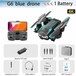 Naujas G6 Pro Drone 8K didelės rai&scaron;kos dviejų kamerų aerofotografija WIFI FPV kliūčių i&scaron;vengimo dronas keturių rotorių malūnsparnio žaislas, dovanos vaikams