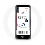 Coque pour Huawei P20 Billet d'avion Seoul Cor&eacute;e du Sud
