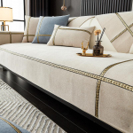 Įperkama prabangi &scaron;enilinė sofos pagalvėlė &bdquo;Four Seasons&ldquo; universali paprasta moderni neslystanti odinė &scaron;iaurieti&scaron;ka sofos užvalkalo pagalvėlė 70*70cm