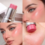 4 spalvų Shimmer Highlighter Stick Blush Stick makiažas Veidas Kūno ap&scaron;vietimas Kosmetika Veido kontūras Pary&scaron;kina makiažą rožinė