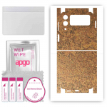 apgo Protective Skin Sticker for the back+sides compatible with Samsung Galaxy Z Flip 3, Full Wrap Film, Foil, Vinyl - Pattern Rusty Copper