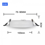 Led Downlight 12V DC Įleidžiama apvali LED lubinė lempa 36W 24W 18W 12W 9W 6W 3W LED ta&scaron;kinio ap&scaron;vietimo dekoravimo lubų lempa 12 voltų Warm white