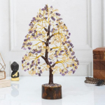 Gyvybės kri&scaron;tolinis medis, gydomasis medis, čakrų medis Feng shui medis bonsai, pinigų medis teigiamai energijai gauti, namų dekoras, pritraukti sėkmę, dvasinė dovana