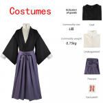 Anime Jibaku Shounen Hanako Kun Yugi Amane Cosplay Kostiumai Tualetu susietas Hanako Kun Apsiaustas Juodas Pilnas Komplektas Uniforma Skrybėlė XS violetinė