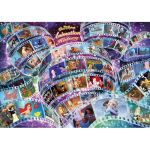 1000 detalių dėlionė &bdquo;Disney&ldquo; animacijos istorija (55 darbai) Mažiausias pasaulyje 1000 detalių (29,7x42 cm) gray