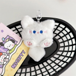 Cypiantis ilga uodega katės pliu&scaron;inis raktų pakabukas Mielas mink&scaron;tas i&scaron;kam&scaron;ytas katės raktų pakabukas Krep&scaron;io papuo&scaron;alai Kawaii katės pliu&scaron;inis žaislas Raktų pakabukas as the picture