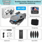 Naujos AE7 Drone 8K HD ESC 3 kameros su &scaron;epetėliu varikliu kliūčių i&scaron;vengimo optinio srauto padėties nustatymo keturkopteriu Aerofotografijos žaislas Dovana
