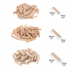 100/50 vnt. Medinis kai&scaron;tis Spintelės Stalčiaus Apvalus Rievėtas Medžio Amatų Kai&scaron;tis Kai&scaron;čiai Strypai Rinkinys Baldų Furnitūra medinis kai&scaron;tis 50pcs