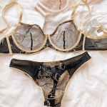 1 komplektas / besiūlis moteri&scaron;kų apatinių komplektas Sexy Push Up Liemenėlė Ice Silk Kvėpuojanti belaidė nuimama pamink&scaron;tinta liemenėlė be nugaros kryžminis apatinis trikotažas M