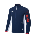 Li Ning Lauko Atsitiktinis Sportinis Užtrauktuku Stovintis Apykaklės Ilgomis Rankovėmis Striukė Vyri&scaron;ka Striukė Guangdong-Mėlyna AYYT001-3 S