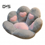 Katės letenos sėdynės pagalvėlė žaidimams biuro automobilių kėdės Mink&scaron;ta pūkuota pagalvė su triu&scaron;io imitacijos pliu&scaron;iniu audiniu, neslysta automobilio sėdynė Patogus pagalvėlė naminių gyvūnėlių lovos pagalvėlė S žalia