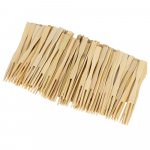 Aplinkosauginiai kepiniai BBQ desertui 100 vnt. ie&scaron;melių, vy&scaron;nių formos stalo įrankių rinkiniai, vaisių &scaron;akutės, bambuko vienkartiniai vakarėliai