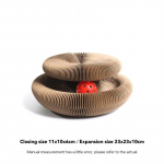 Stebuklingi vargonai kačių žaislai katėms, draskytoms, braukiančioms lentoms, apvalioms gofruotoms draskymoms skirtų žaislų katėms &scaron;lifavimo letenėlėmis kačių priedai