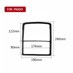Skirtas Toyota Land Cruiser Prado FJ 150 2011-2018 anglies pluo&scaron;to salono skaitymo &scaron;viesa Dekoratyvinis skydelis Uždenkite automobilį juoda