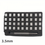 37 vnt. numerio ir raidžių odos &scaron;tampavimo rinkinys 3,5 mm / 6,5 mm &bdquo;Leathercraft&ldquo; įrankių &bdquo;pasidaryk pats&ldquo; antspaudų &scaron;tampavimo rinkinys 3.5mm