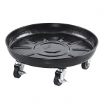 Metalinis augalų korpusas su ratukais Didelis na&scaron;umas 360 laipsnių riedėjimo gamyklos dolly stovas apvalus ratinis sodintuvo ritininis pagrindas vazoninėms medžių gėlėms 33cm