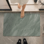 Paprastas diatomito purvo sutir&scaron;tintas pagalvėlės sugeriantis kilimėlis vonios kambario durų kilimėlis greitai džiūstantis auk&scaron;tos klasės vonios kambario kilimėlis neslidus 50 * 80CM