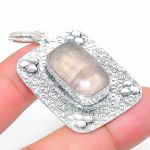 Fluorite Handmade 925 Sterling Silver Jewelry Pendant 1.97 f3l43