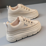 Wedges Batai Moteri&scaron;ki Sneakers Hidden Heel Sneakers Rudens pavasario moteri&scaron;ki balti platforminiai batai 35 chaki