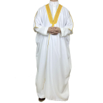 Tarptautinis siuvinėtas malajų Artimųjų Rytų arabi&scaron;kas apsiaustas M (120*120cm) balta
