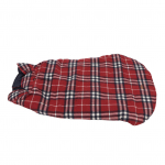 &Scaron;unų žieminis paltas Apsauga nuo plaukų Mielas stilingas raudonas languotas &scaron;unų &scaron;iltas liemenė vidutiniams dideliems &scaron;unims 7XL 6XL