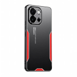 Oneplus 13T 13 T Aliuminio lydinio kietas PC dėklas Oneplus 13R 1+13T 13S ACE 5 Pro Smūgiams atsparus matinis silikoninis apsauginis telefono dėklas OnePlus 13T raudona