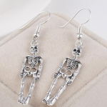 Vintage Skeleton Skull Dangle Auskarai Moterims Papuo&scaron;alai Vakarėlis Helovino dovanos