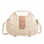 Moterims &scaron;iaudinis paplūdimio krep&scaron;ys pintas peties krep&scaron;ys crossbody krep&scaron;ys mažas moteri&scaron;kas prabangus beige