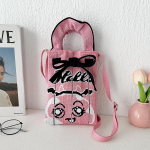 Ni&scaron;inio dizaino mielas animacinis mini megztas mobiliojo telefono krep&scaron;ys, universalus mažas ne&scaron;iojamas komuterinis kurjerio mažas kvadratinis krep&scaron;ys