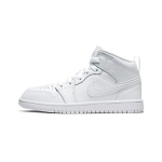 Air Jordan 1 Mid PS Triple White 2021 Vaikų sportbačiai 640734-130 31
