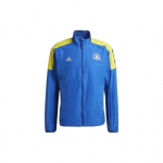 Adidas Bostono maratono spalvų blokų užtrauktuku užsegamas ilgomis rankovėmis vyri&scaron;kas lauko striukė Mėlyna GQ8331 M