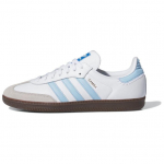 adidas Samba OG J White Clear Sky Vaikams Sportbačiai Avalynė-Balti Mėlyni JI2009 40