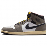 Air Jordan 1 Mid Cave Stone Vyri&scaron;ki Sportbačiai Pilki Balti Naftos Pilkumo HQ2011-100 40