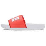 Nike Offcourt &Scaron;lepetės Paprastas Guminis Padukas Neslystančios &Scaron;lepetės Moteri&scaron;ka Avalynė Balta Oranžinė BQ4632-802 35.5