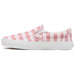 Vans Slip-On Classic Audinio Laisvalaikio Žemi Batai Riedlentėms Unisex Sportbačiai Rožiniai Pilki Languoti VN000XG8B06 35