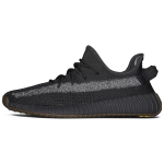 Adidas Originals Yeezy Boost 350 V2 Cinder Reflective Sportiniai žemi kasdienio dėvėjimo batai Unisex sportbačiai Juodi Balti FY4176-2020 36⅔