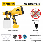 MELLWIN 1000ML Belaidis elektrinis dažų pur&scaron;kiklis su 4 variniais antgaliais, ne&scaron;iojamas buitinis dažų pur&scaron;kiklis, skirtas Makita 18V baterijai Without Battery