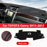 TOYOTA Camry 2012-2017 Automobilio prietaisų skydelio dangtelio kilimėlis Saulės skydelio pagalvėlė Apsauga nuo &scaron;viesos Prietaisų kilimėlis Apsauginiai priedai Artificial Leather&Left Rudder