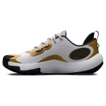 Under Armour Spawn 5 'Balti Juodi Auksiniai' Sportbačiai 3026285-101 42.5 balto aukso spalvos
