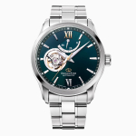 Orient Star Automatinis Pagamintas su Atviru Žaliu RK-AT0003E Vyri&scaron;kas Laikrodis, Pusiau Skeletas, Mechaninis, Japonija, 2 Metų Gamintojo Garantija, &Scaron;irdis,