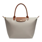 &bdquo;Longchamp Le Pliage&ldquo; originalus didelės talpos nailono rankinukas moterims, akmenuko spalvos, 1899089349 Basic Set (Bag)