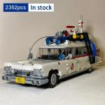 NAUJAS 2352 vnt. Ghostbusters ECTO-1 Kūrybinė transporto priemonė 10274 Statybinių kaladėlių dėlionė Modelis Žaislinis automobilio modelis &Scaron;ventės Gimtadienio Kalėdų Dovana